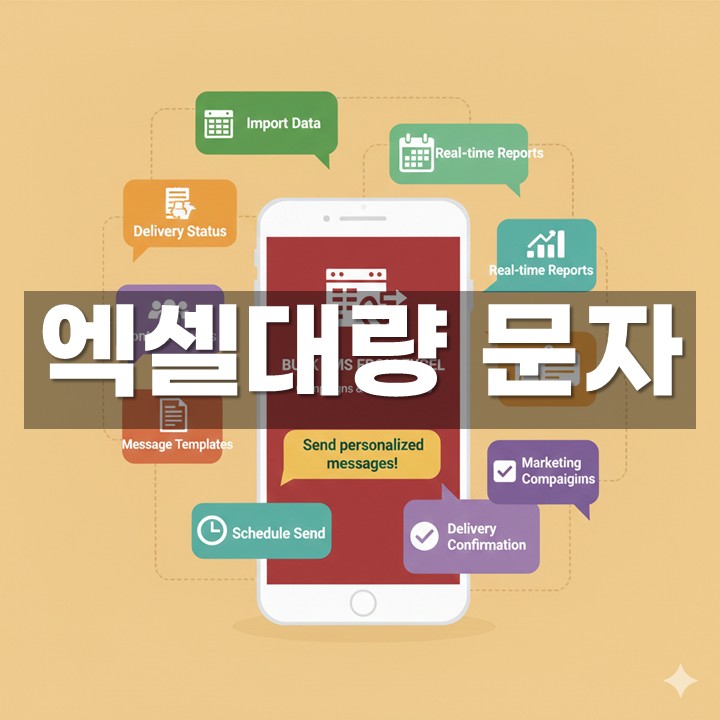 엑셀대량 문자 발송 방법·예시 총정리