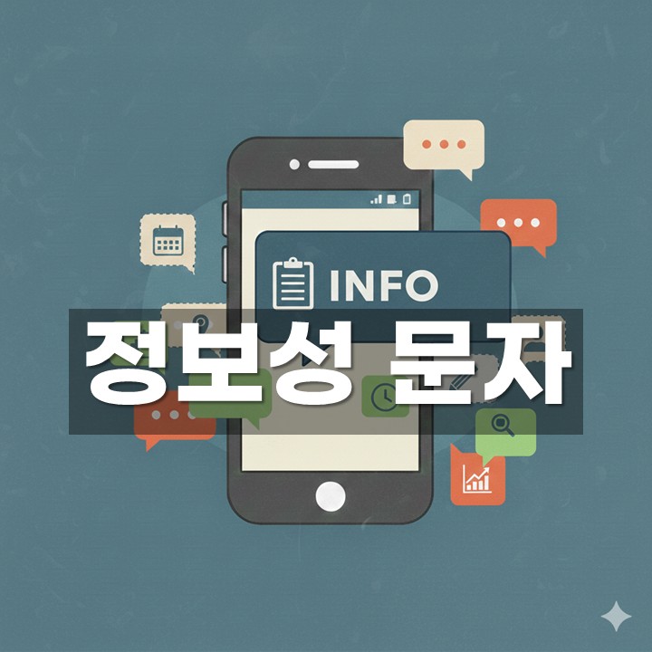 정보성 문자 발송 방법·예시 총정리