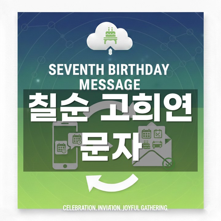 칠순고희연문자