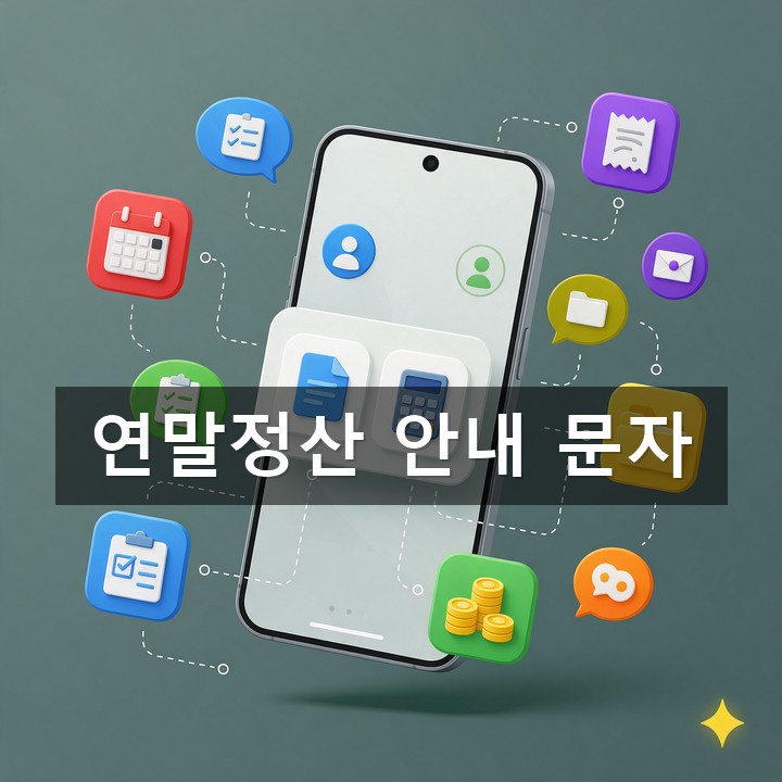 연말정산 문자 발송 방법·예시 총정리