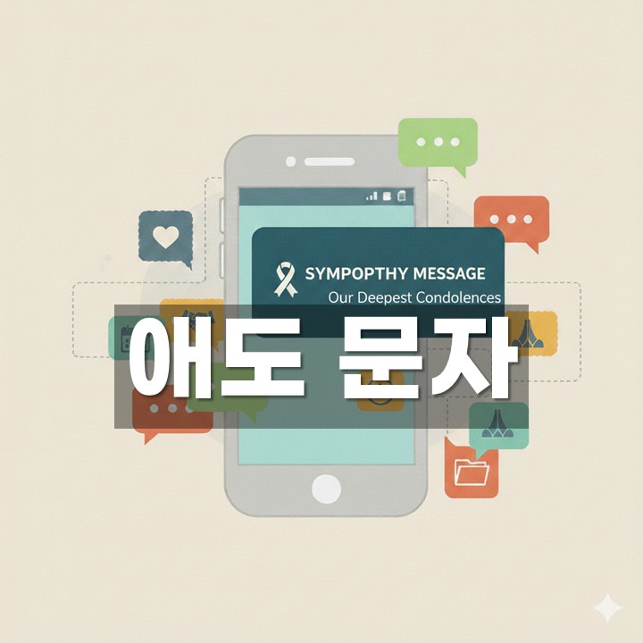 애도 문자 발송 방법·예시 총정리