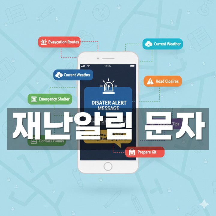 재난알림 문자 발송 방법·예시 총정리