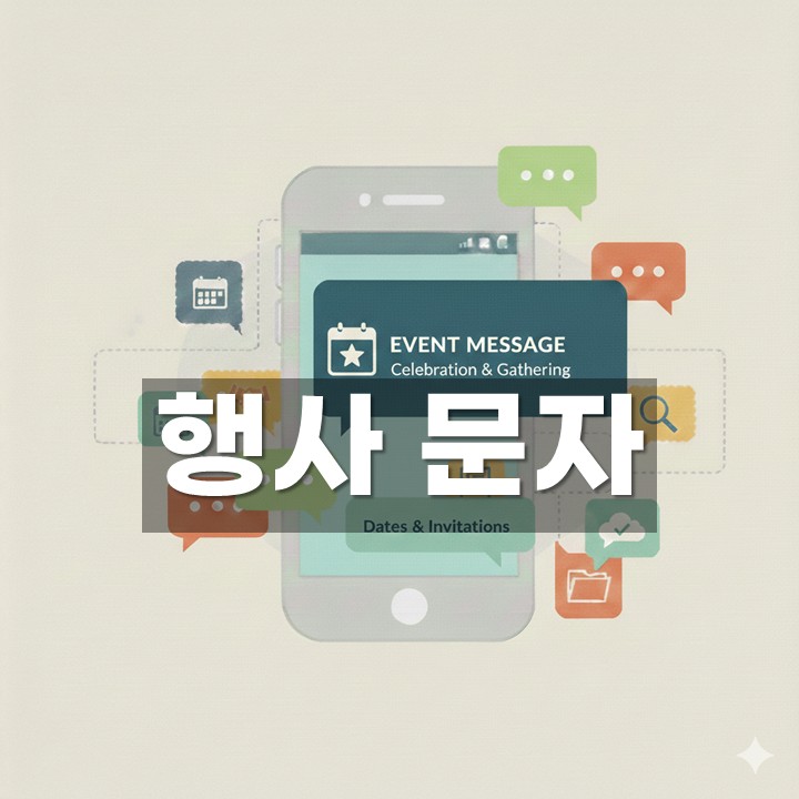 행사 문자 발송 방법·예시 총정리