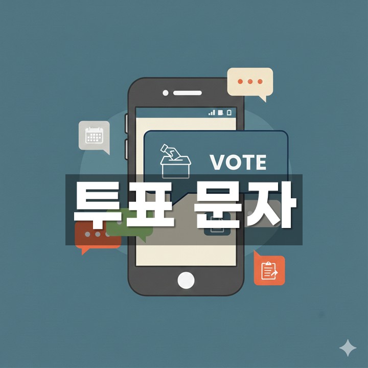투표 문자 발송 방법·예시 총정리