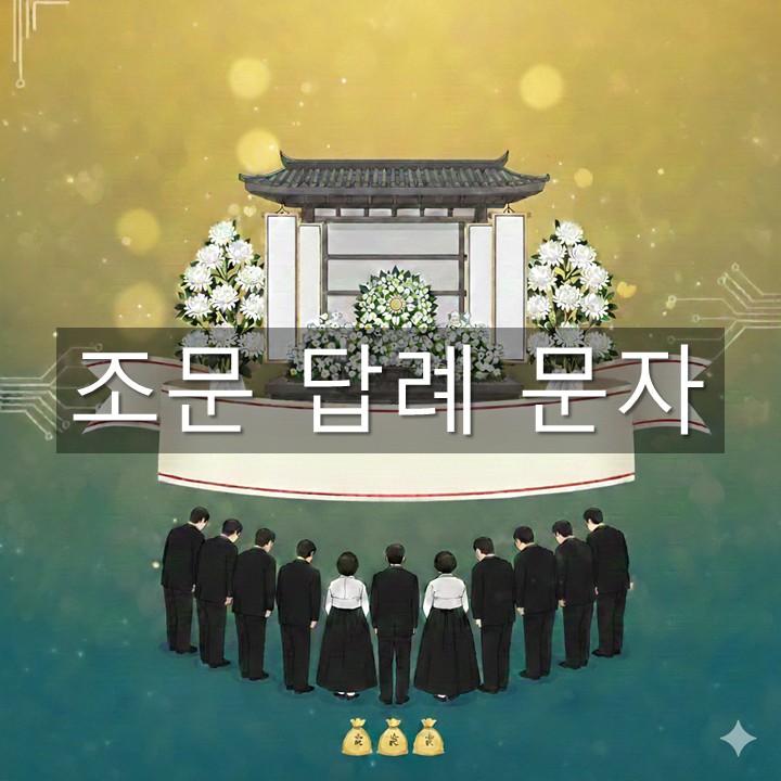 조문 답례 문자 모음