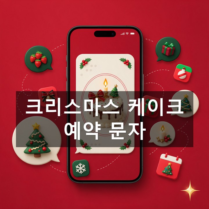 크리스마스 케이크 예약 문자 발송 방법·예시 총정리