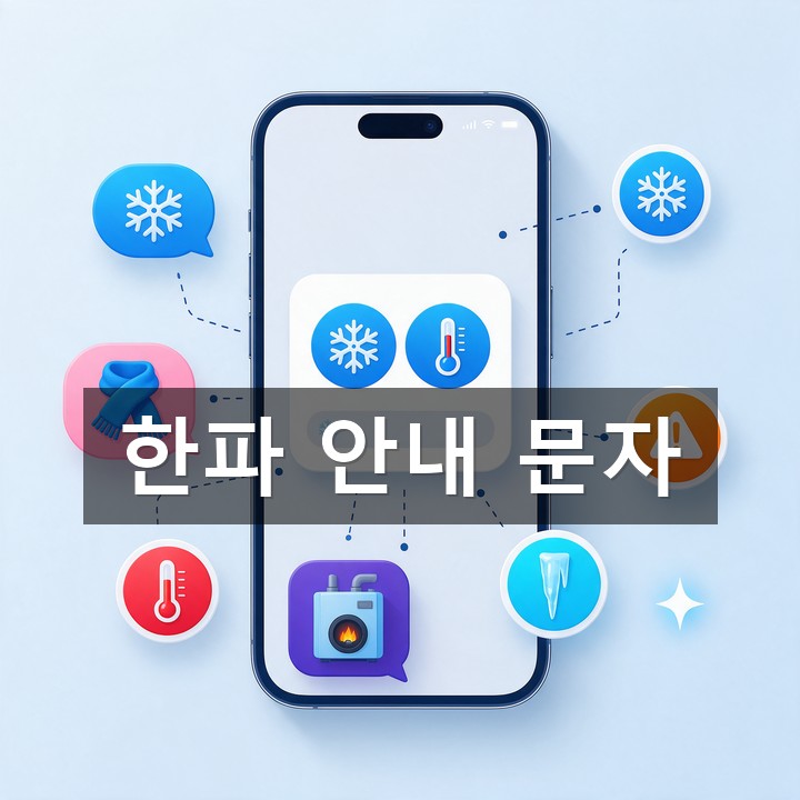 한파 문자 발송 방법·예시 총정리