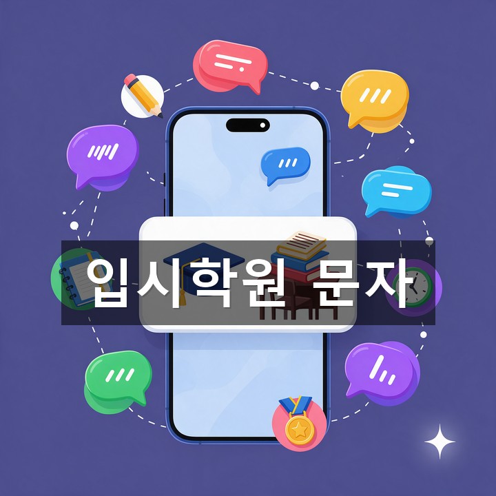 입시학원 문자 발송 방법·예시 총정리