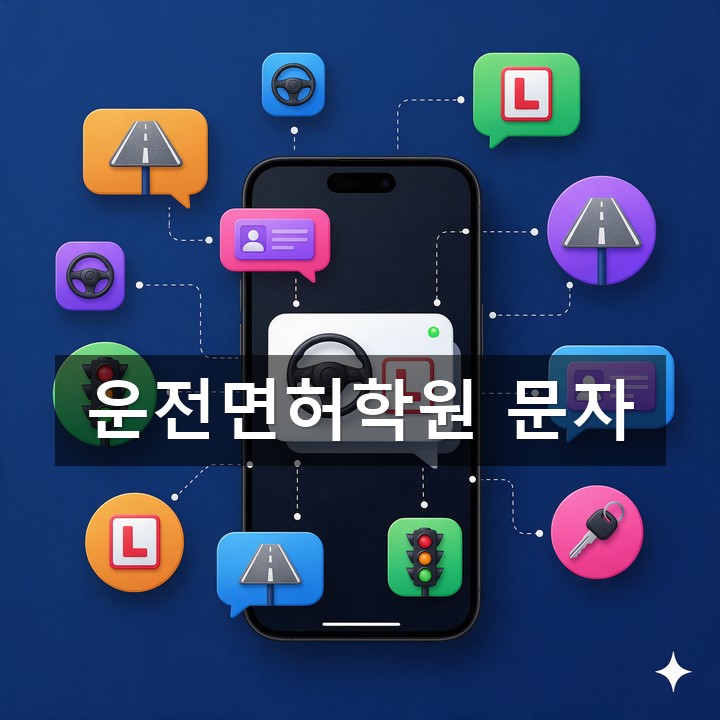 운전면허학원 문자 발송 방법·예시 총정리