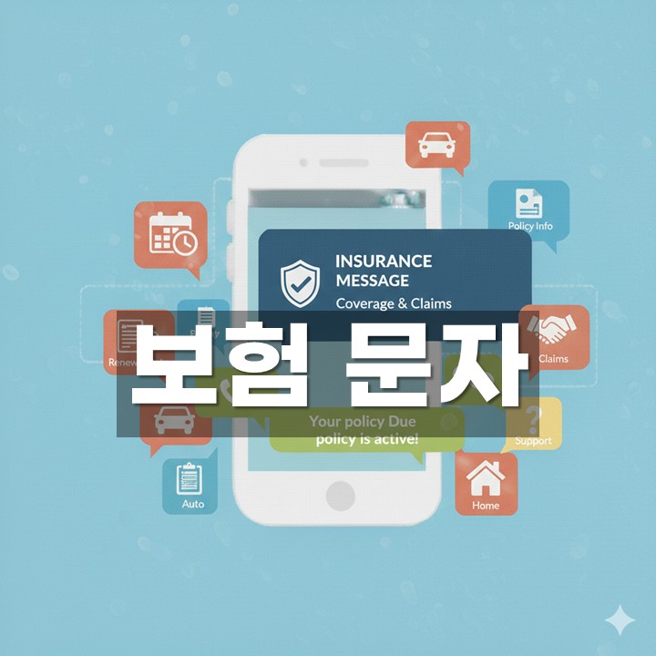 보험 문자 발송 방법·예시 총정리
