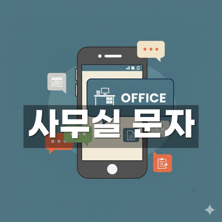 사무실 문자 발송 방법·예시 총정리