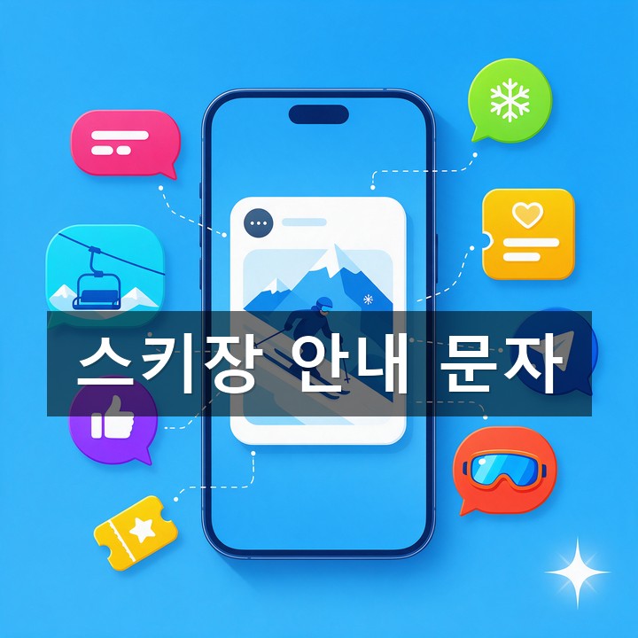 스키장 문자 발송 방법·예시 총정리