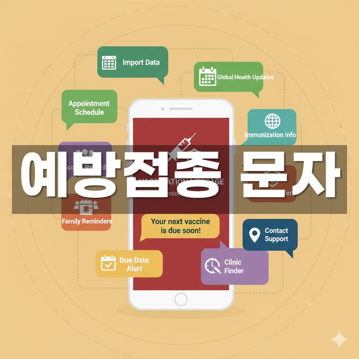 예방접종 문자 발송 방법·예시 총정리