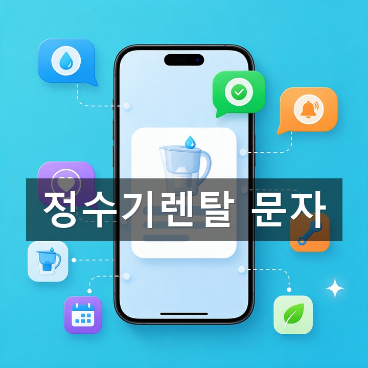 정수기렌탈 문자 발송 방법·예시 총정리