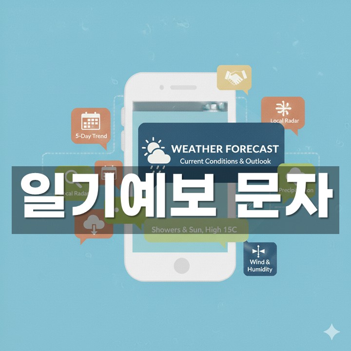 일기예보 문자 발송 방법·예시 총정리