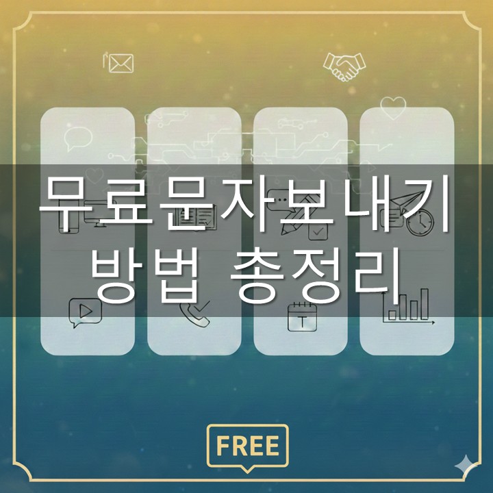 무료문자보내기 방법 총정리