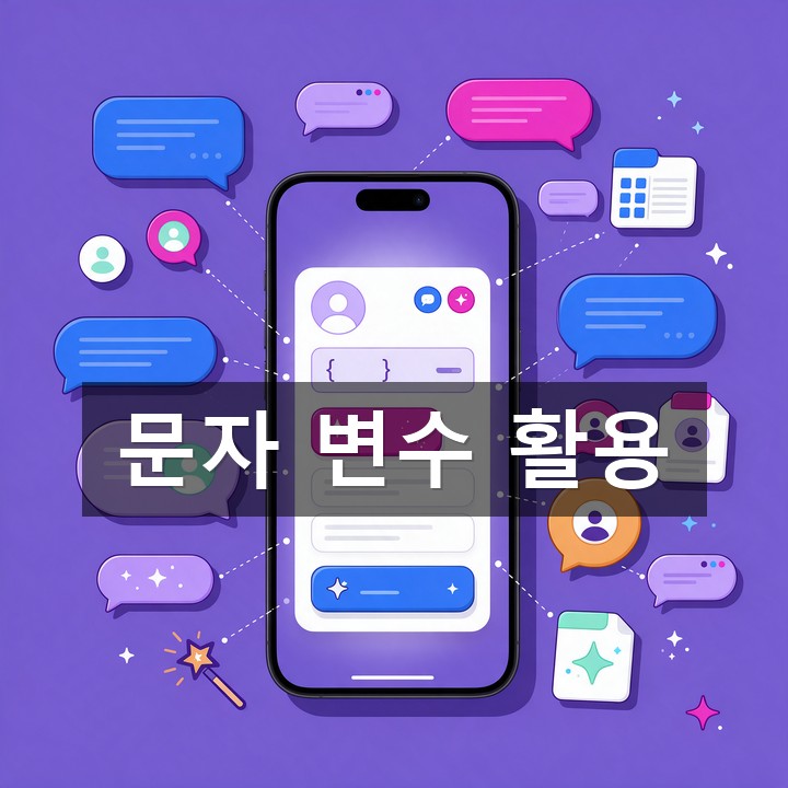 문자 변수(치환) 활용 가이드 총정리